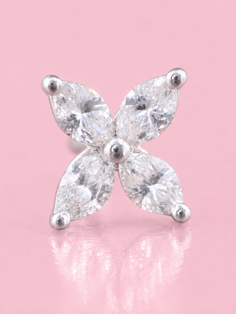 Tiffany & Co. Platinum Diamond Victoria Small Stud Earrings - Picture 3 of 6